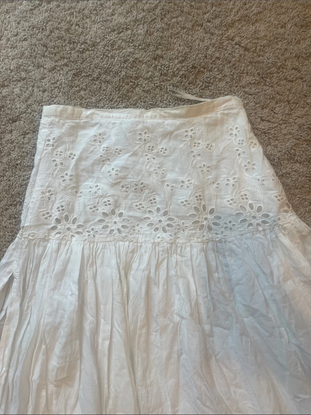 Spell White Eyelet Maxi Skirt - Picture 3 of 4